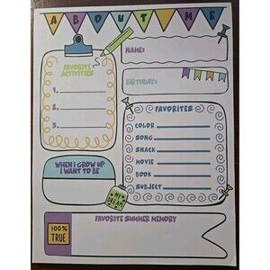 Pen+Gear Activity Sheets, 50 Count - Perfect for Teachers - New - Not Sealed